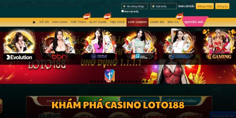 Khám phá Casino LOTO188